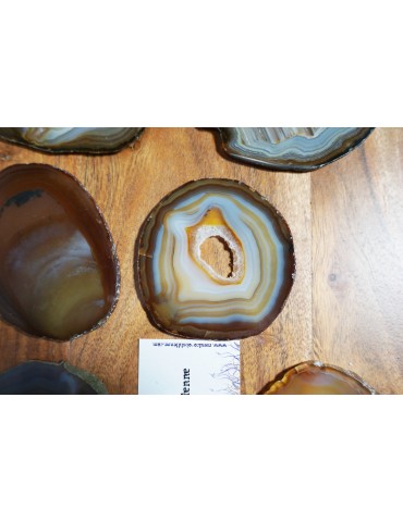 Tranche d'agate de 10 cm