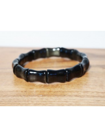 Bracelet Obsidienne Dorée...