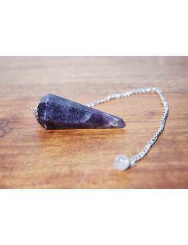 Pendule Facette Lepidolite
