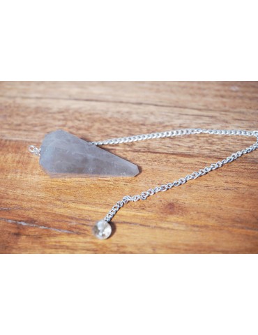 Pendule Facette Quartz fumé