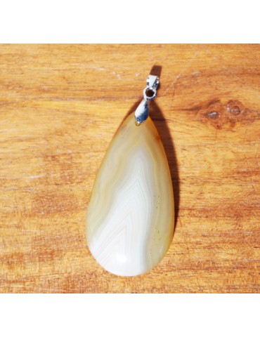 Pendentif Agate Botswana jaune