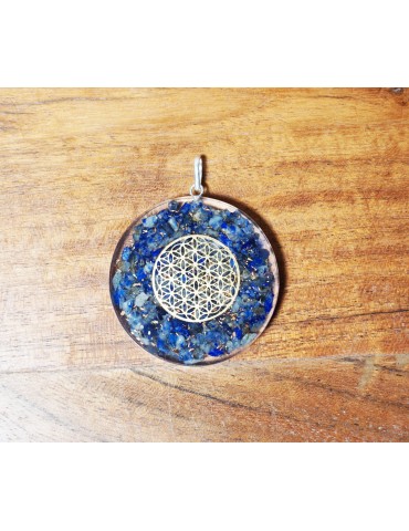 Pendentif Orgonite Fleur de...