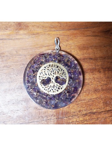 Pendentif Orgonite Arbre de...