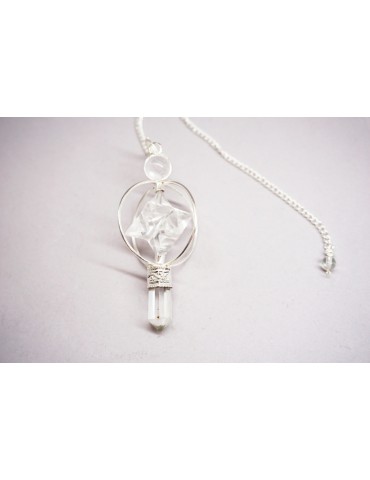 Pendule Merkaba Cristal de...