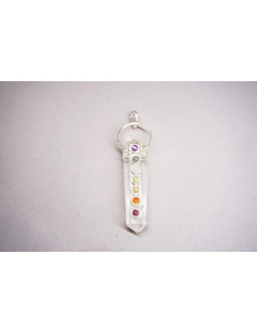 Pendentif pointe 7 chakra...