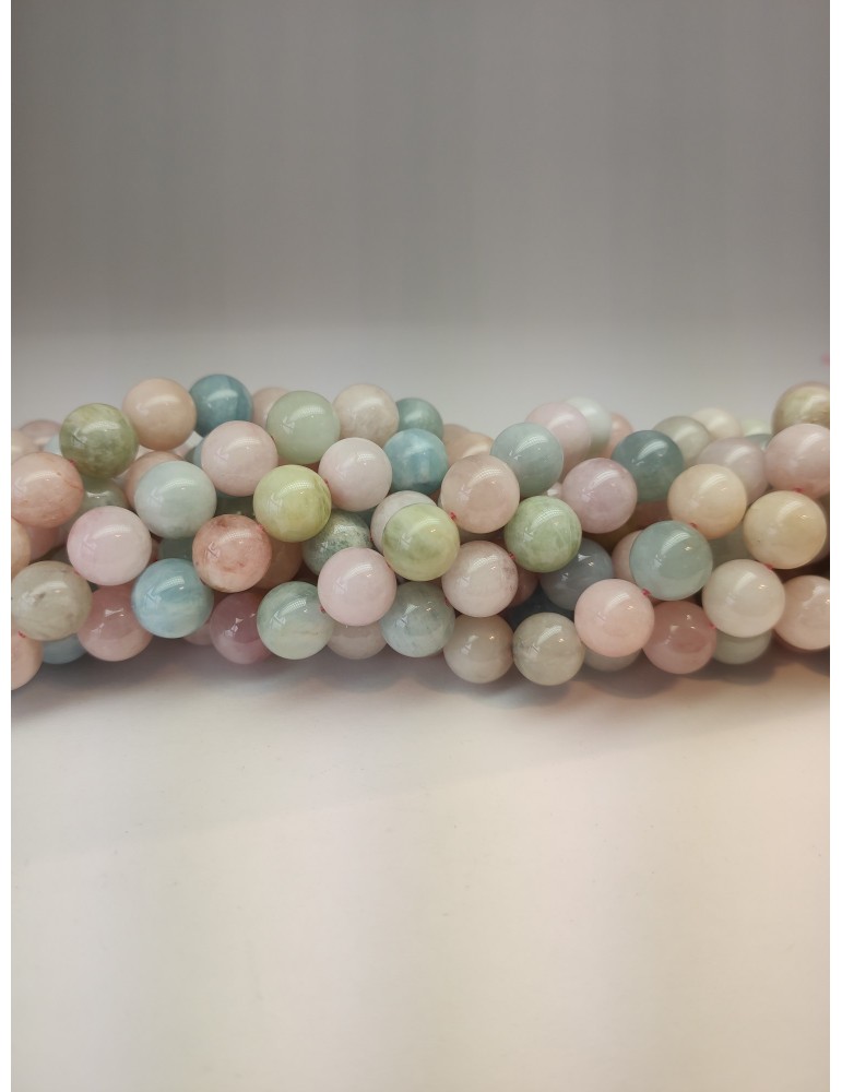Fils de Béryl (Morganite, aigue Marine, héliodore)