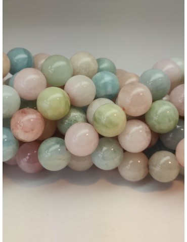 Fils de Béryl (Morganite, aigue Marine, héliodore)