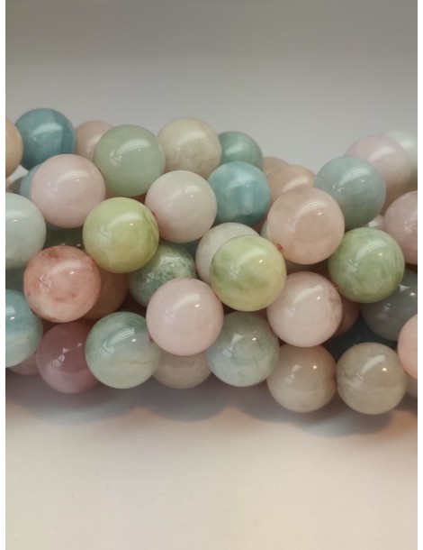 Fils de Béryl (Morganite, aigue Marine, héliodore)