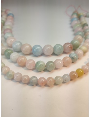 Fils de Béryl (Morganite, aigue Marine, héliodore)