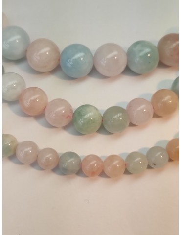Fils de Béryl (Morganite, aigue Marine, héliodore)