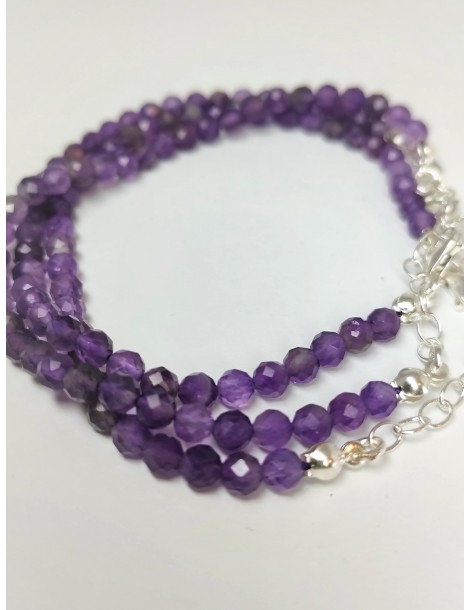Bracelet Facettes Améthyste