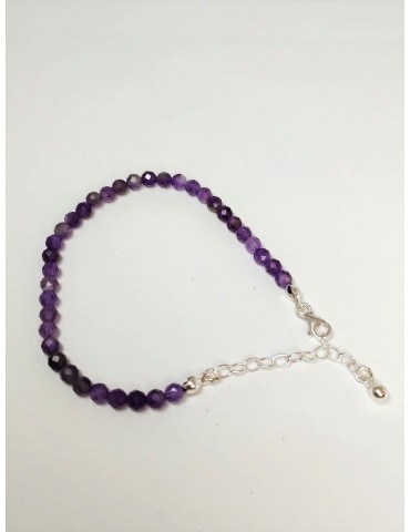 Bracelet Facettes Améthyste