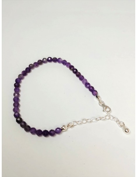 Bracelet Facettes Améthyste