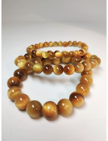 Bracelet Oeil de Tigre Dorée
