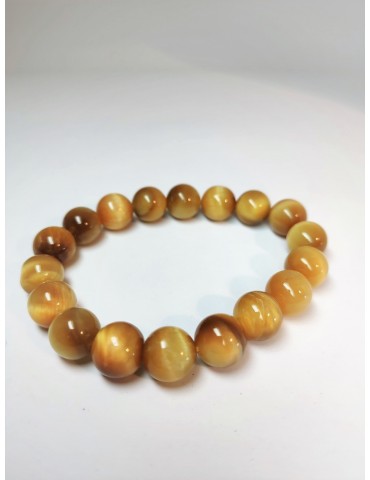 Bracelet Oeil de Tigre Dorée