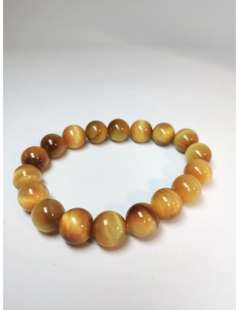 Bracelet Oeil de Tigre Dorée