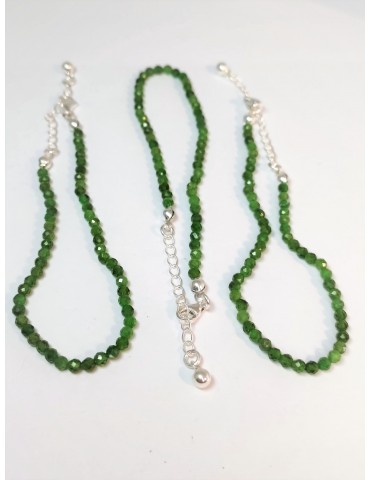 Bracelet Facettes Emeraude