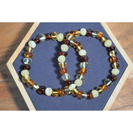 Bracelet adulte Ambre Trois Couleurs