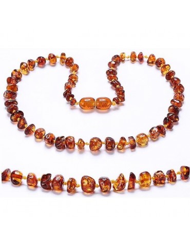 Collier bébé Ambre Cognac