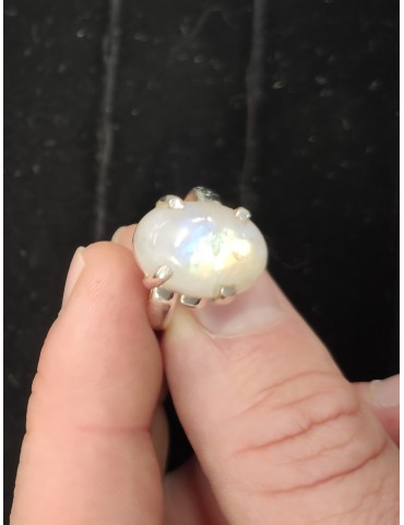Bague Labradorite blanche...