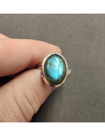 Bague réglable labradorite...