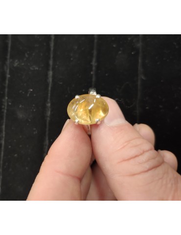 Bague Citrine réglable...
