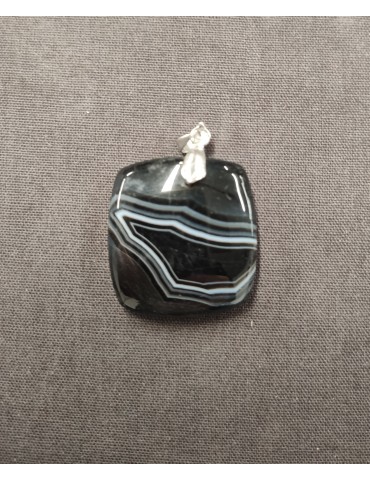 Pendentif Agate Noire