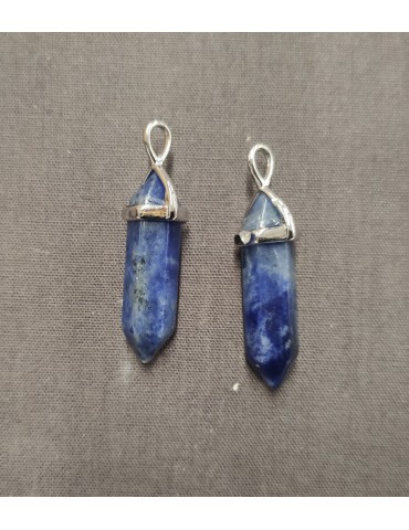 Pendentif Sodalite pointe