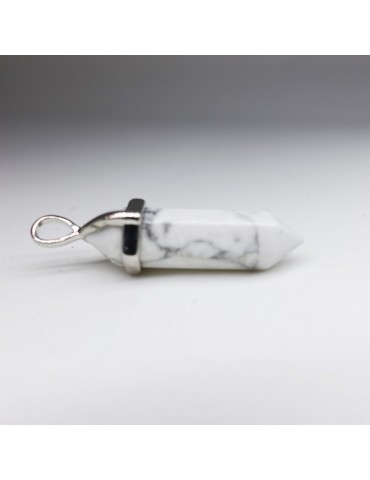 Pendentif Howlite pointe