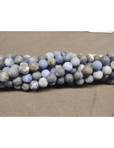Fils de Sodalite Mat 8 mm