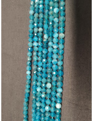 Fils Facettes Apatite Bleu